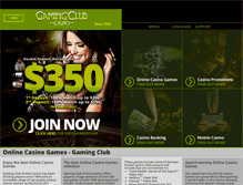 Tablet Screenshot of gamingclub1.com